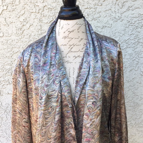 Vintage Paul Stanley from Kiss abstract unique Neck tie Blouse Shirt 👚 - Picture 6 of 7